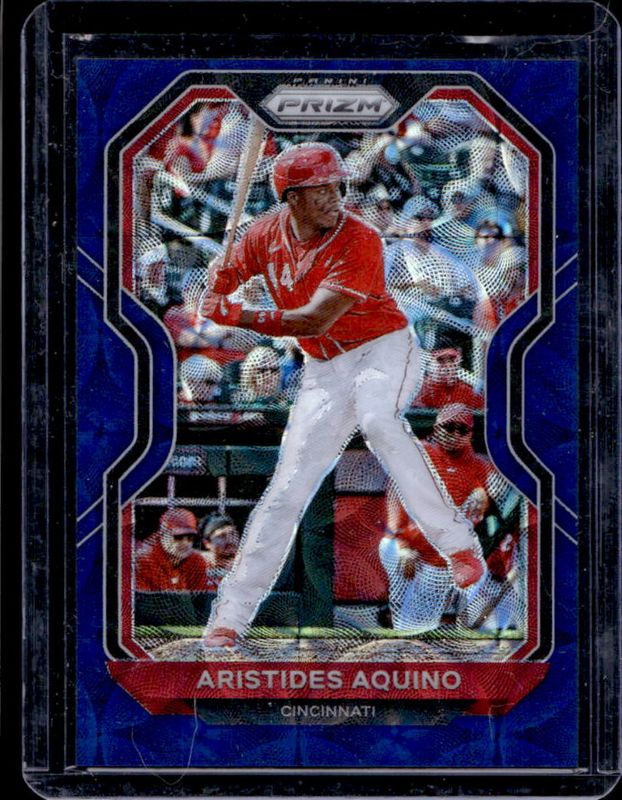 Aristides Aquino 2021 Prizm #208 Navy Blue Kaleidoscope /35 RAW