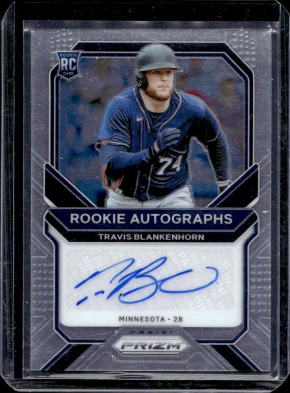 Travis Blankenhorn 2021 Prizm #RA-TB Rookie Autographs RAW