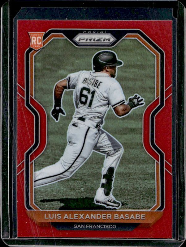 Luis Basabe 2021 Prizm #103 Red Rookie RAW