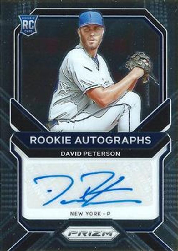 David Peterson 2021 Prizm #RA-DP Rookie Autographs RAW