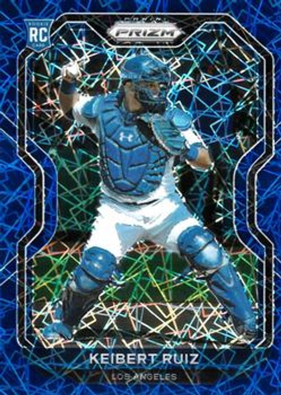 Keibert Ruiz 2021 Prizm #87 Blue Velocity Rookie RAW