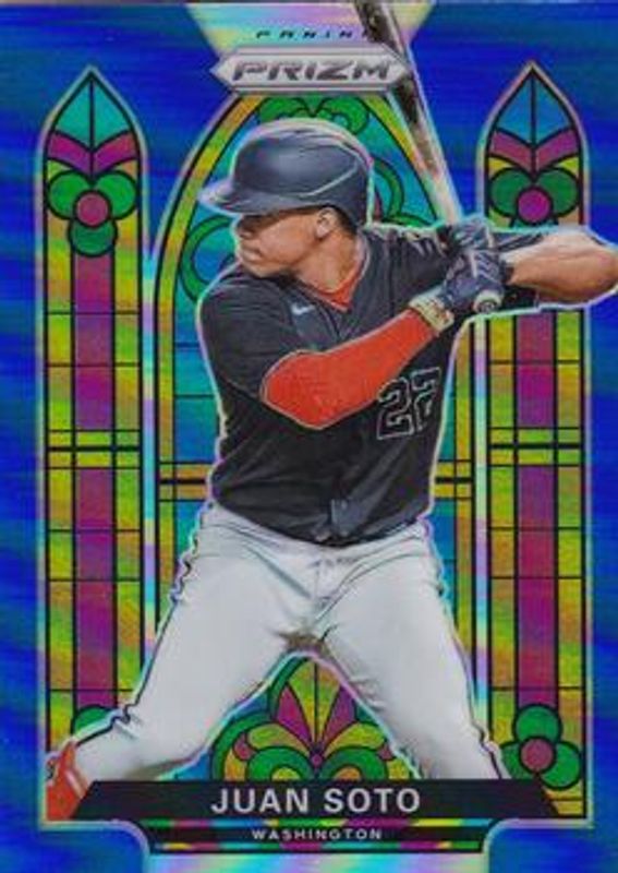 Juan Soto 2021 Prizm #SG-3 Stained Glass - Blue RAW