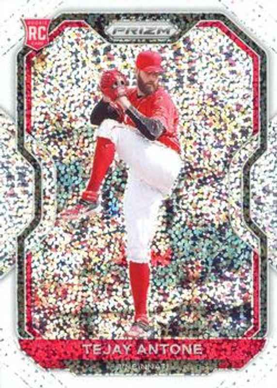 Tejay Antone 2021 Prizm #207 White Sparkle /SSP Rookie RAW