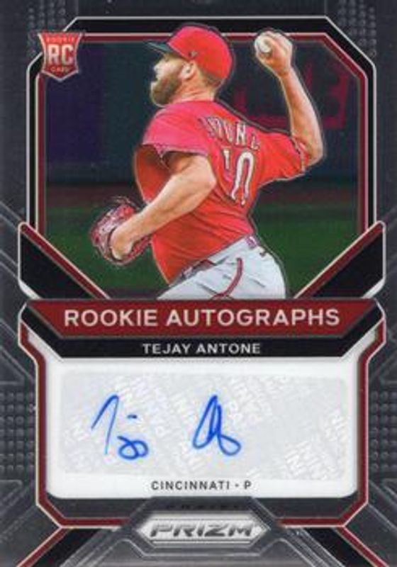 Tejay Antone 2021 Prizm #RA-TA Rookie Autographs RAW