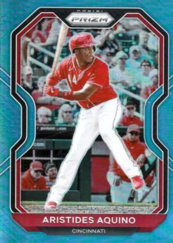 Aristides Aquino 2021 Prizm #208 Carolina Blue RAW