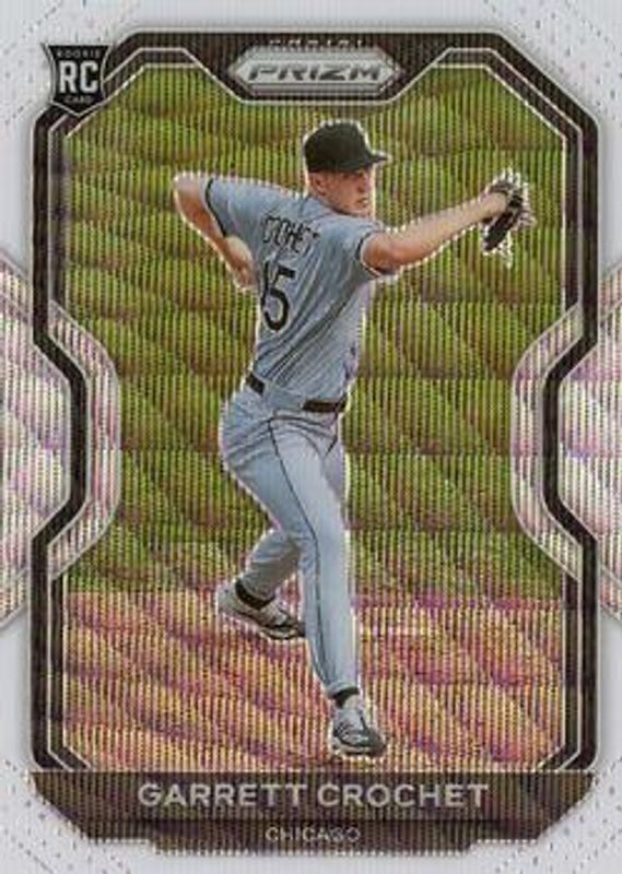 Garrett Crochet 2021 Prizm #45 White Wave Rookie RAW