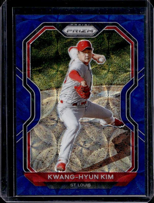 Kwang-Hyun Kim 2021 Prizm #213 Navy Blue Kaleidoscope /35 RAW