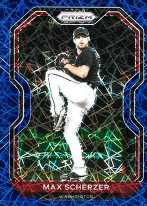 Max Scherzer 2021 Prizm #32 Blue Velocity RAW