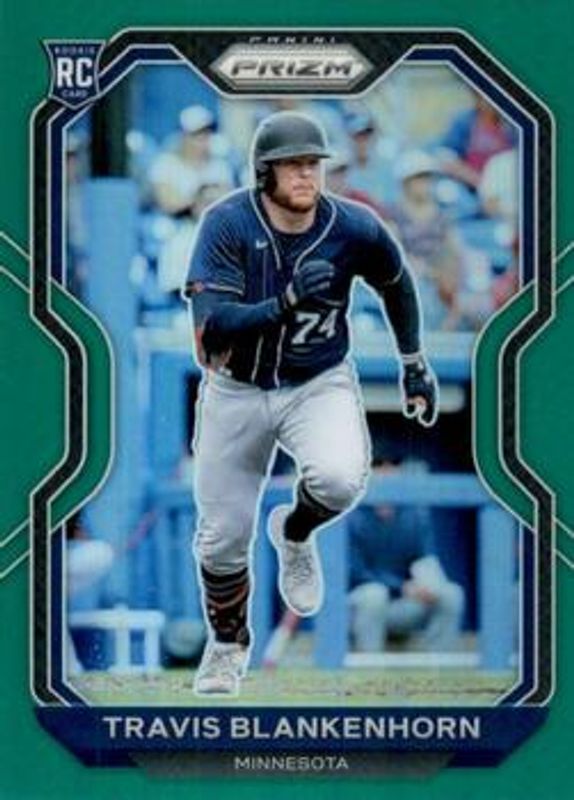 Travis Blankenhorn 2021 Prizm #122 Green Rookie RAW