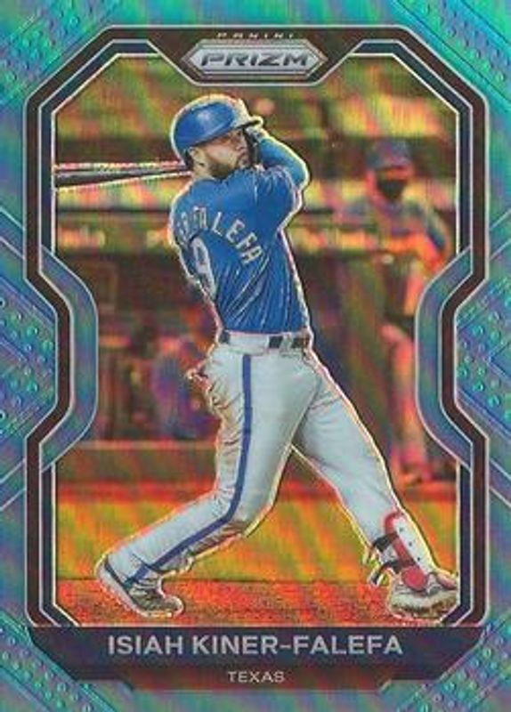 Isiah Kiner-Falefa 2021 Prizm #15 Carolina Blue RAW