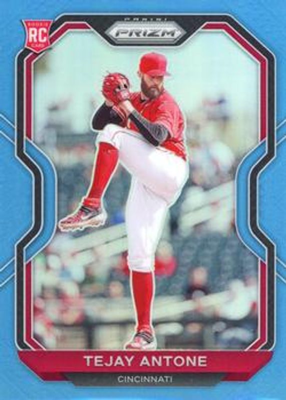 Tejay Antone 2021 Prizm #207 Carolina Blue Rookie RAW