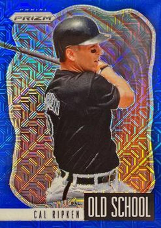Cal Ripken 2021 Prizm #OS-9 Old School - Blue Mojo /199 RAW