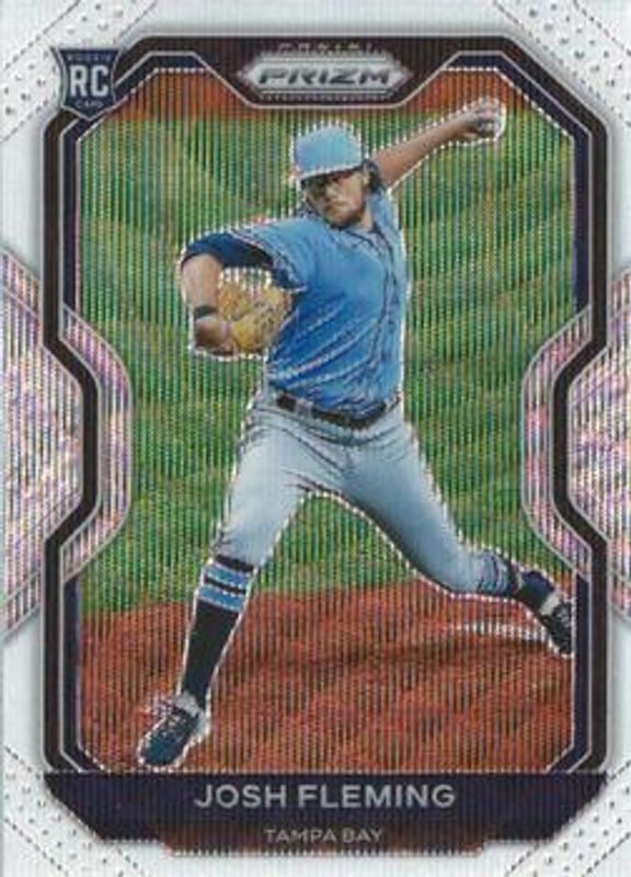Josh Fleming 2021 Prizm #108 White Wave Rookie RAW
