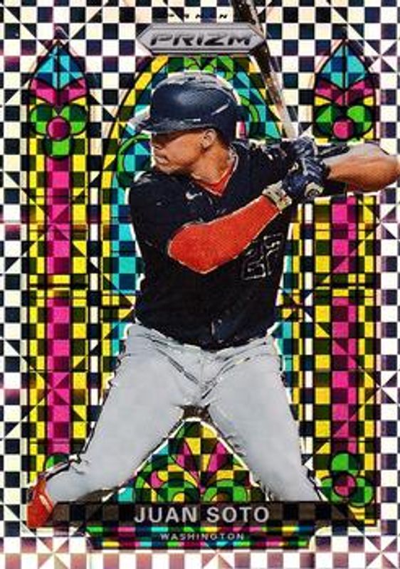 Juan Soto 2021 Prizm #SG-3 Stained Glass - Power Plaid /75 RAW