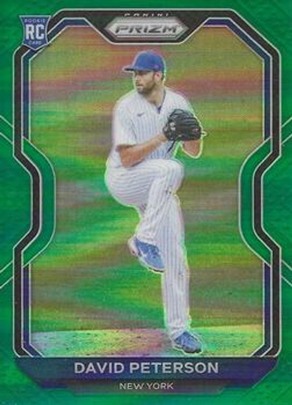 David Peterson 2021 Prizm #62 Green Rookie RAW