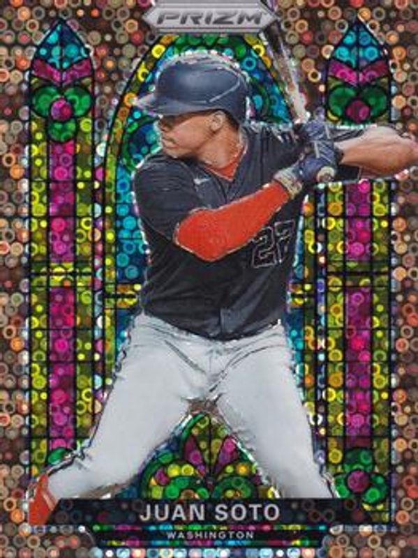 Juan Soto 2021 Prizm #SG-3 Stained Glass - Bronze Donut Circles /40 RAW