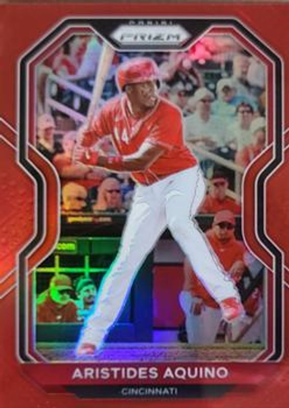 Aristides Aquino 2021 Prizm #208 Red RAW