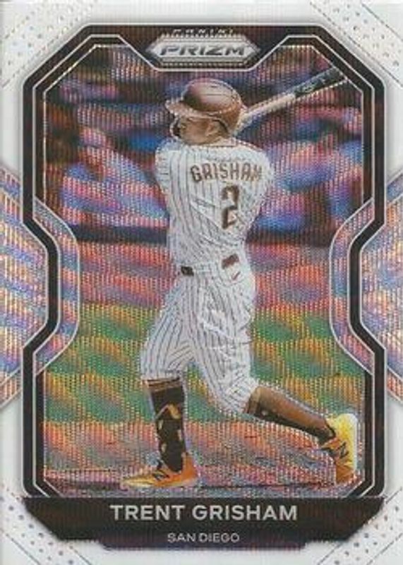 Trent Grisham 2021 Prizm #159 White Wave RAW