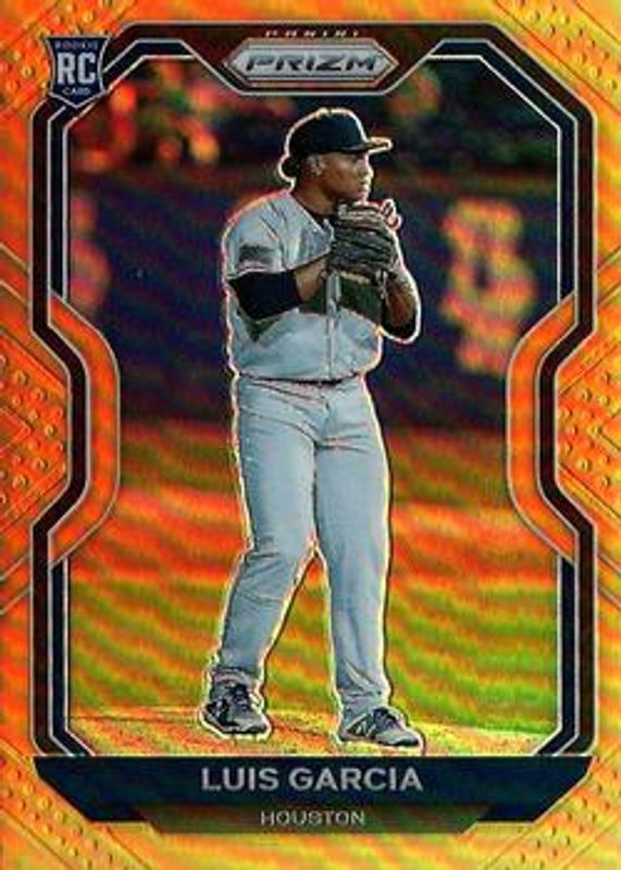Luis Garcia (Phillies) 2021 Prizm #90 Neon Orange /100 RAW