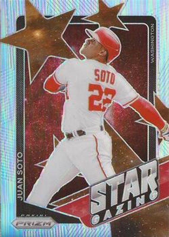 Juan Soto 2021 Prizm #SG5 Star Gazing - Silver RAW