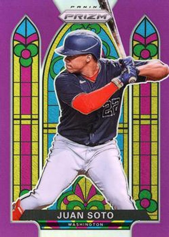 Juan Soto 2021 Prizm #SG-3 Stained Glass - Purple RAW