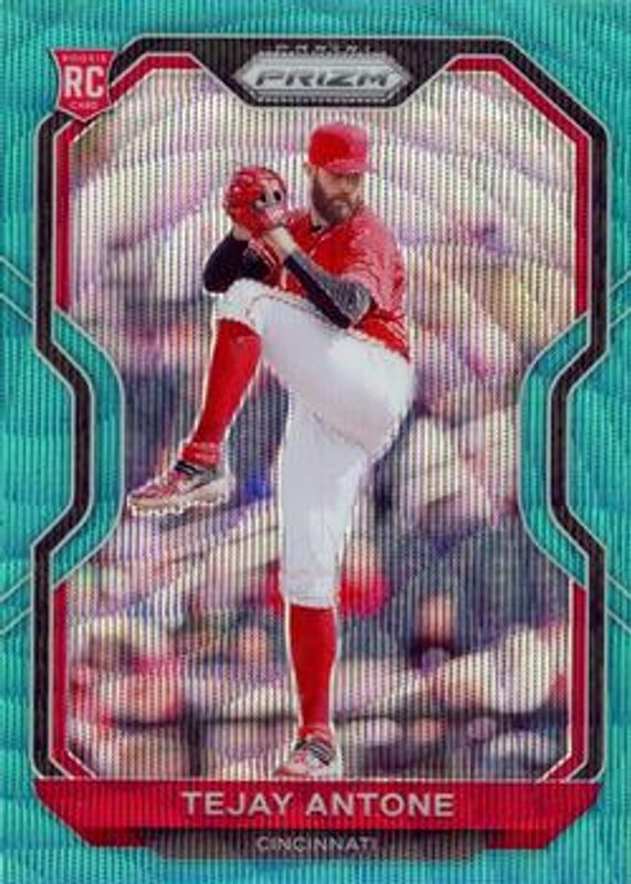 Tejay Antone 2021 Prizm #207 Teal Wave Rookie RAW