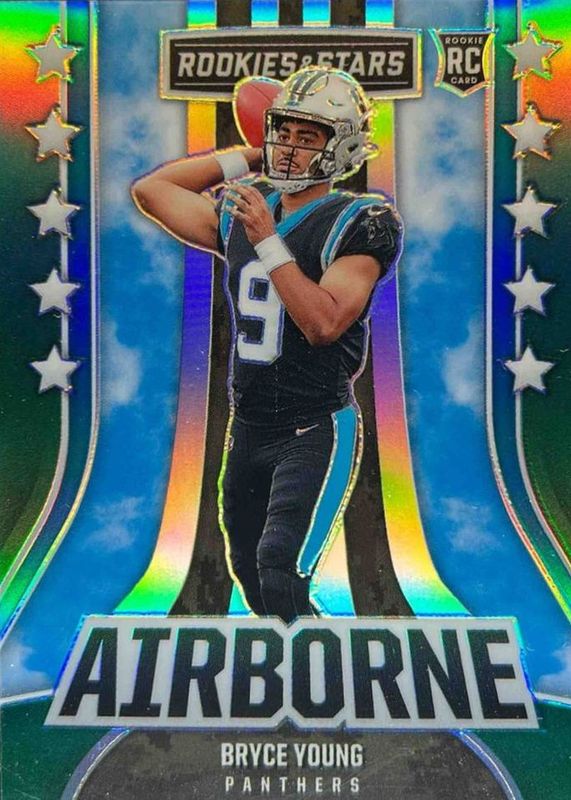 Bryce Young 2023 Rookies & Stars #AI-5 Airborne - Green /5 RAW