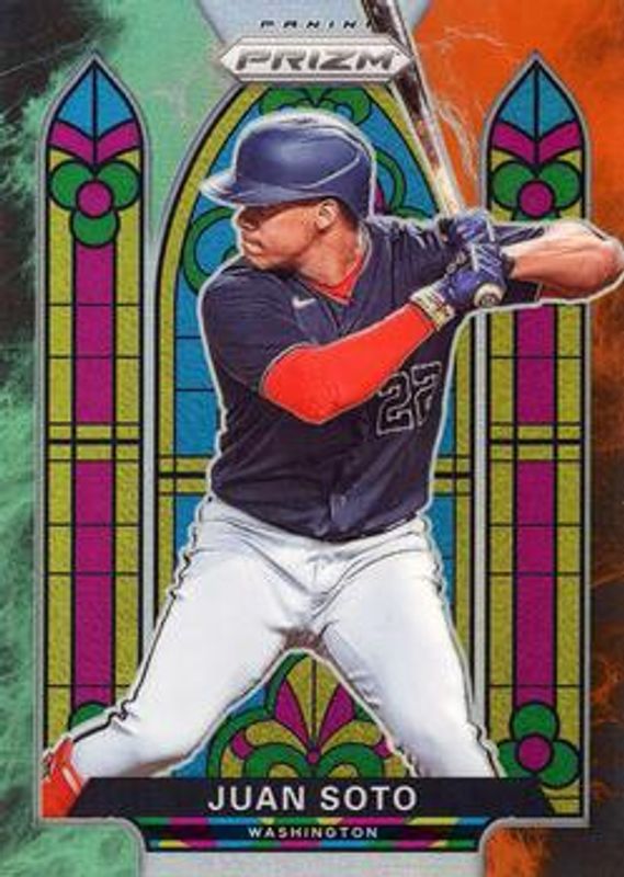 Juan Soto 2021 Prizm #SG-3 Stained Glass - Cosmic Haze RAW