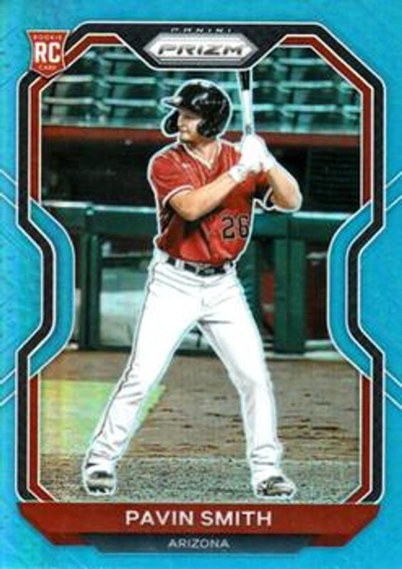 Pavin Smith 2021 Prizm #70 Carolina Blue Rookie RAW