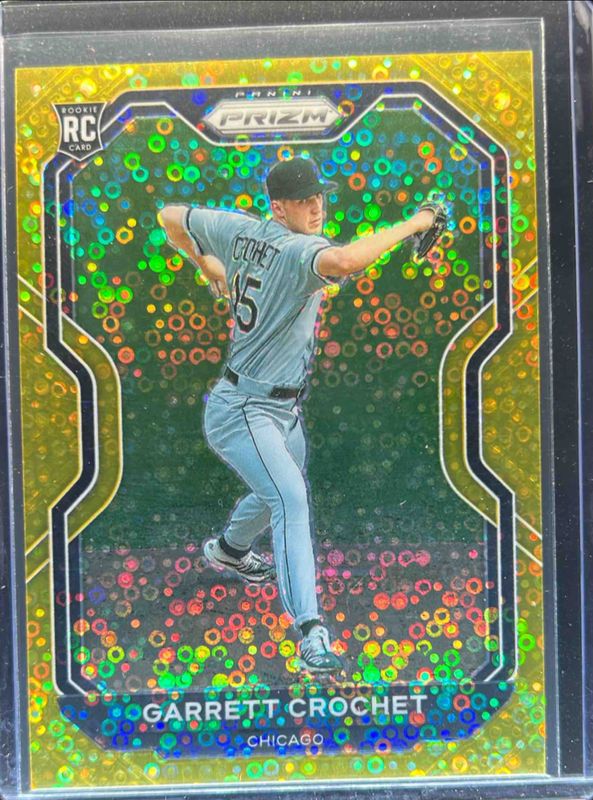 Garrett Crochet 2021 Prizm #45 Gold Donut Circles /10 Rookie RAW