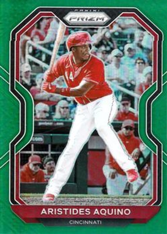 Aristides Aquino 2021 Prizm #208 Green RAW