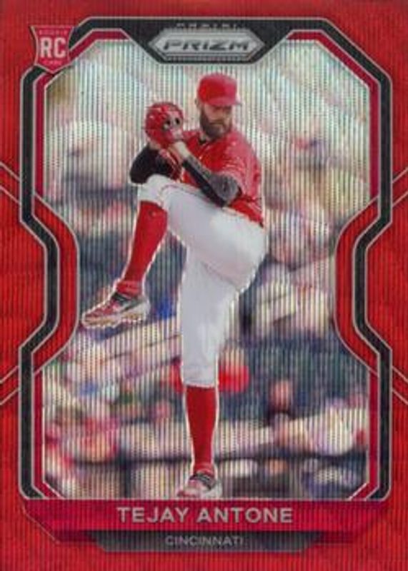 Tejay Antone 2021 Prizm #207 Red Wave /99 Rookie RAW