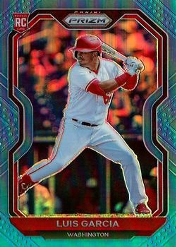 Luis Garcia (Phillies) 2021 Prizm #57 Carolina Blue RAW
