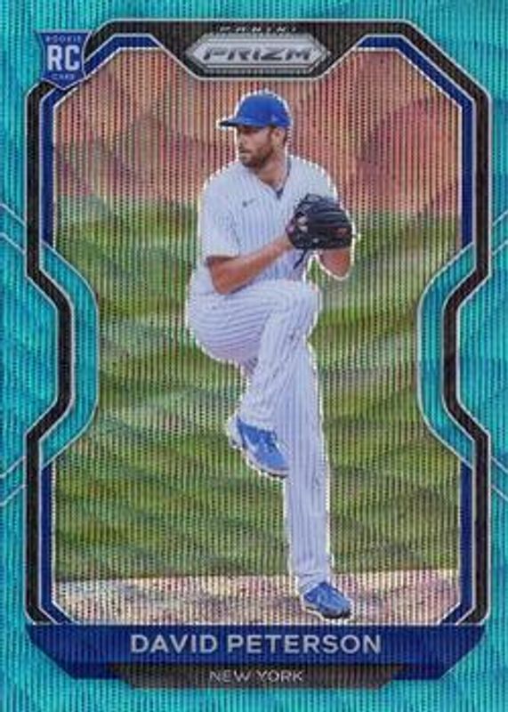 David Peterson 2021 Prizm #62 Teal Wave Rookie RAW