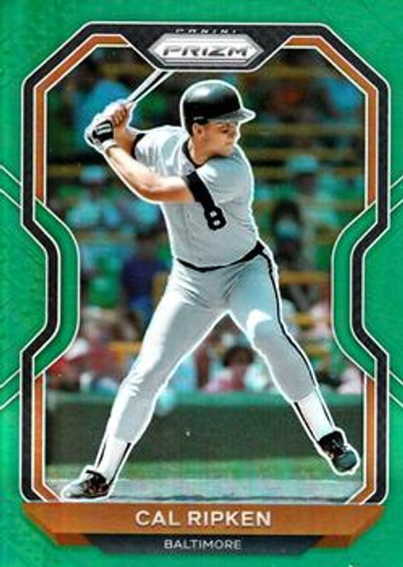 Cal Ripken 2021 Prizm #149 Green RAW
