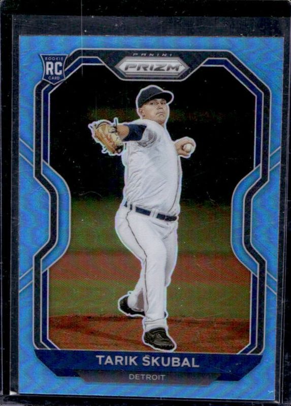Tarik Skubal 2021 Prizm #236 Carolina Blue Rookie RAW