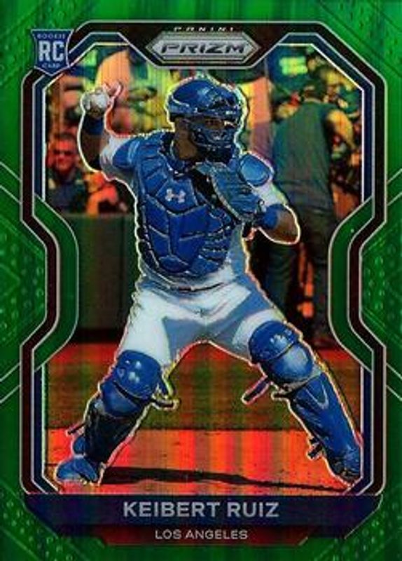 Keibert Ruiz 2021 Prizm #87 Green Rookie RAW