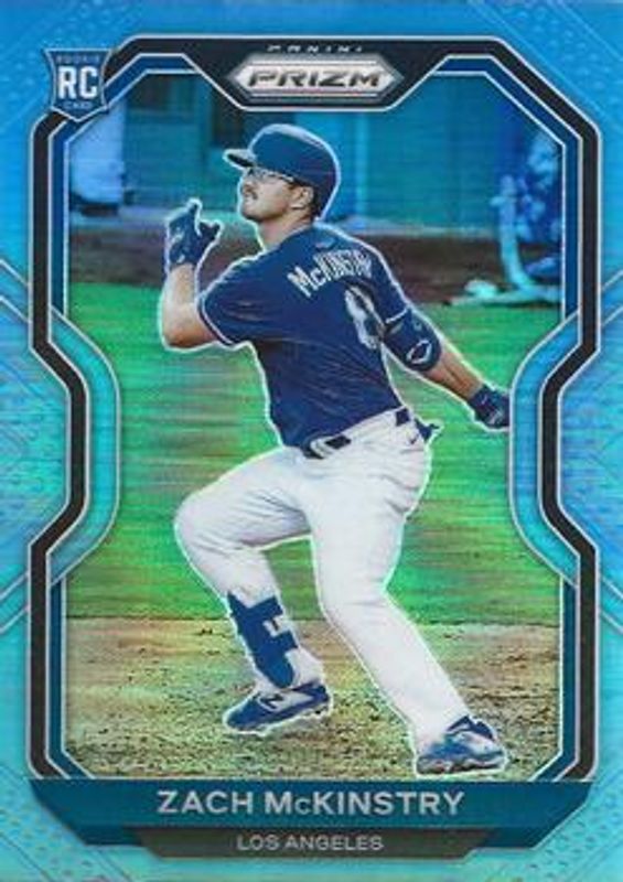 Zach McKinstry 2021 Prizm #92 Carolina Blue Rookie RAW