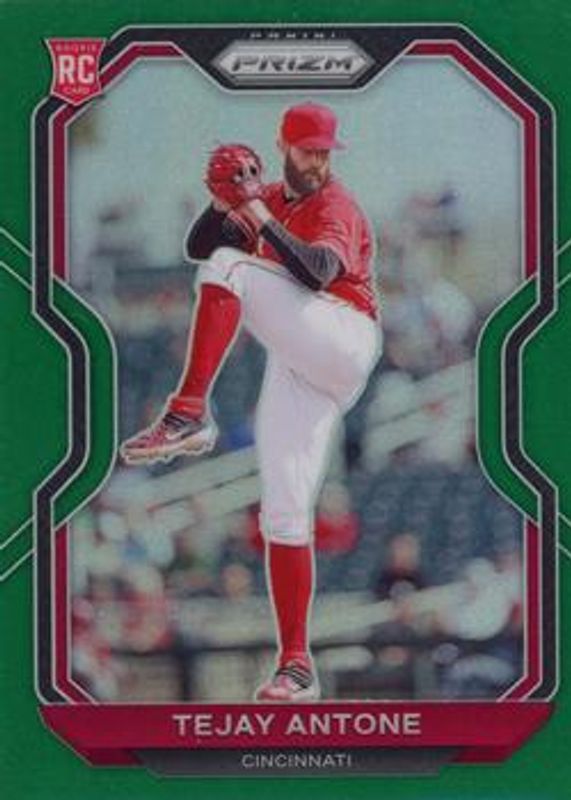 Tejay Antone 2021 Prizm #207 Green Rookie RAW