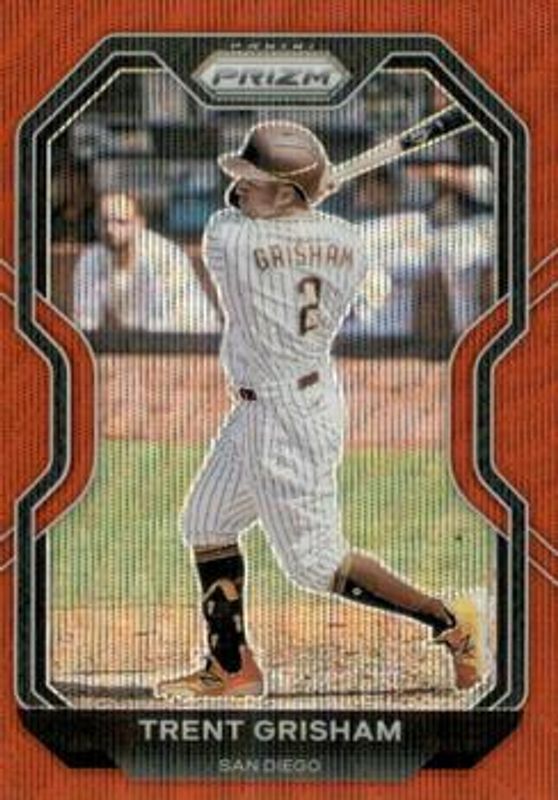 Trent Grisham 2021 Prizm #159 Red Wave /99 RAW