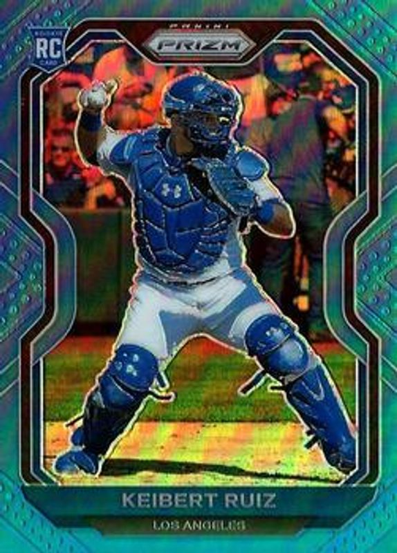 Keibert Ruiz 2021 Prizm #87 Carolina Blue Rookie RAW