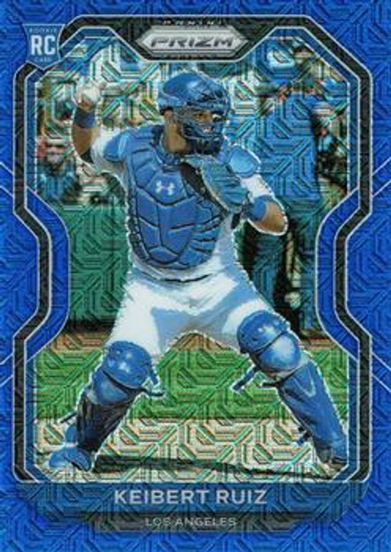 Keibert Ruiz 2021 Prizm #87 Blue Mojo /199 Rookie RAW