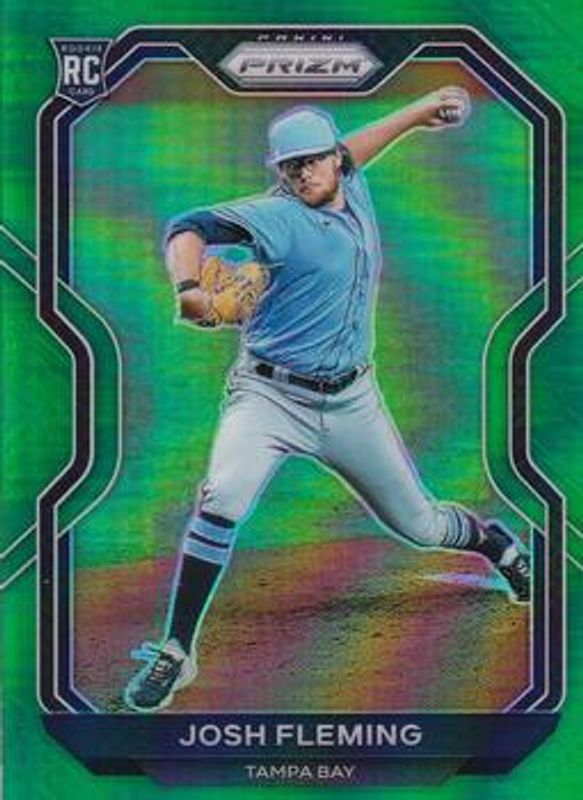 Josh Fleming 2021 Prizm #108 Green Rookie RAW