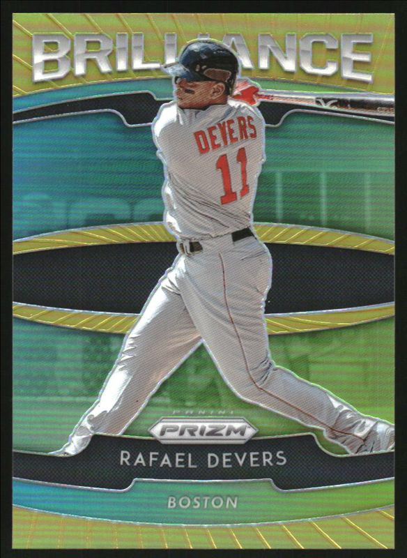 Rafael Devers 2020 Prizm #B-8 Brilliance - Gold /10 RAW