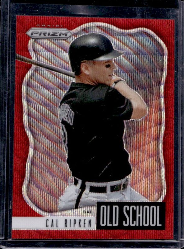 Cal Ripken 2021 Prizm #OS-9 Old School - Red Wave /99 RAW