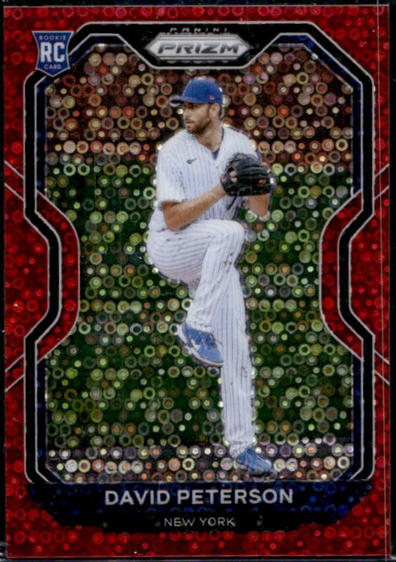 David Peterson 2021 Prizm #62 Red Donut Circles /99 Rookie RAW