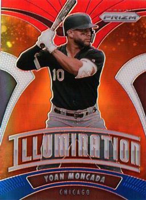 Yoan Moncada 2020 Prizm #I-8 Illumination - Red White & Blue RAW