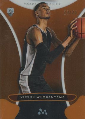 2023 Topps Mercury Victor Wembanyama #15 Orange Refractor /25
