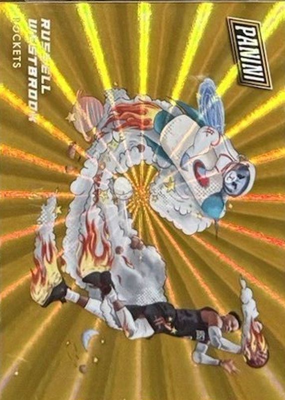 Russell Westbrook 2020 Panini Rewards #OH-27 On The Horizon - Gold /10 RAW