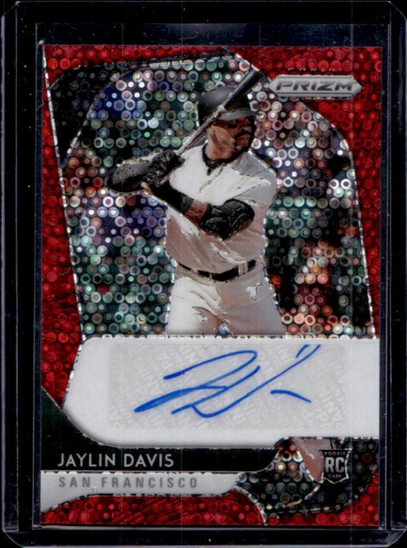 2020 Prizm #RA-DA Rookie Autographs - Red Donut Circles /35